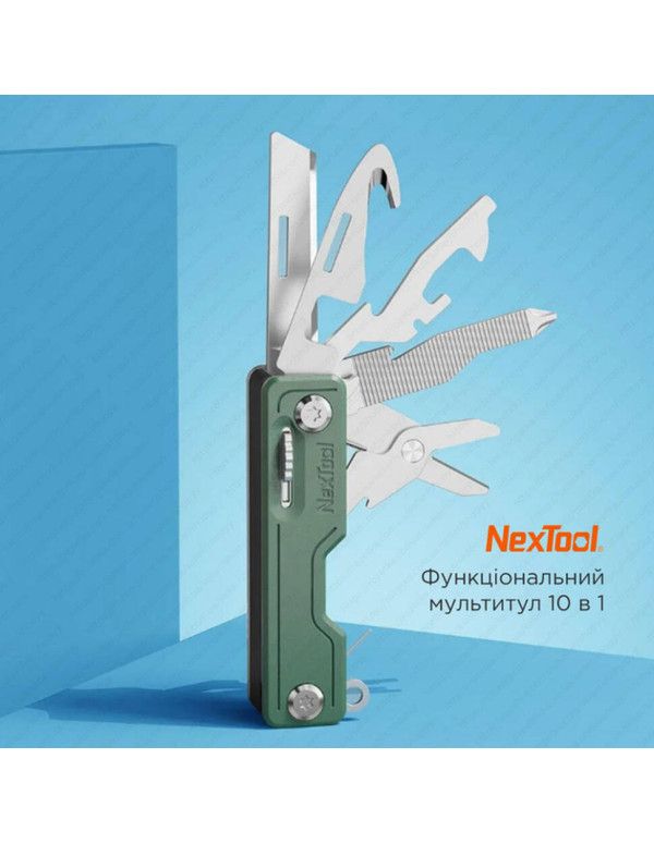 Мультитул NexTool Multi Functional Knife, зелений