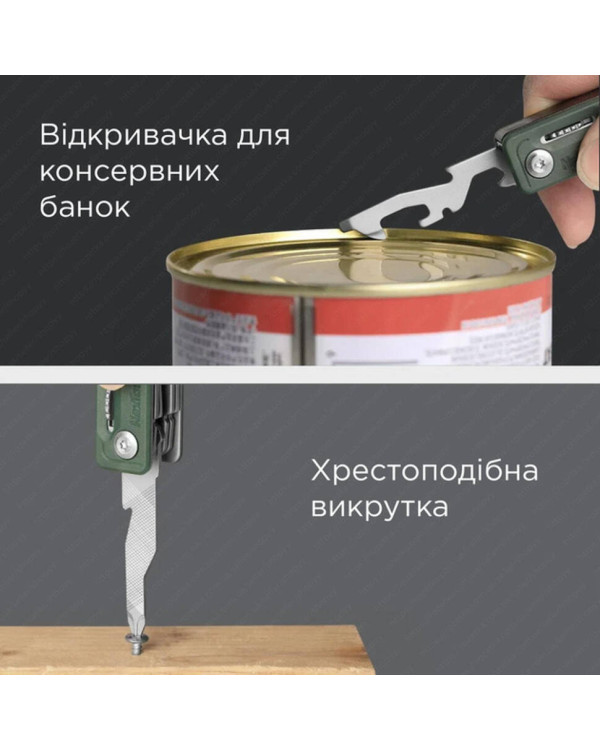 Мультитул NexTool Multi Functional Knife, зелений