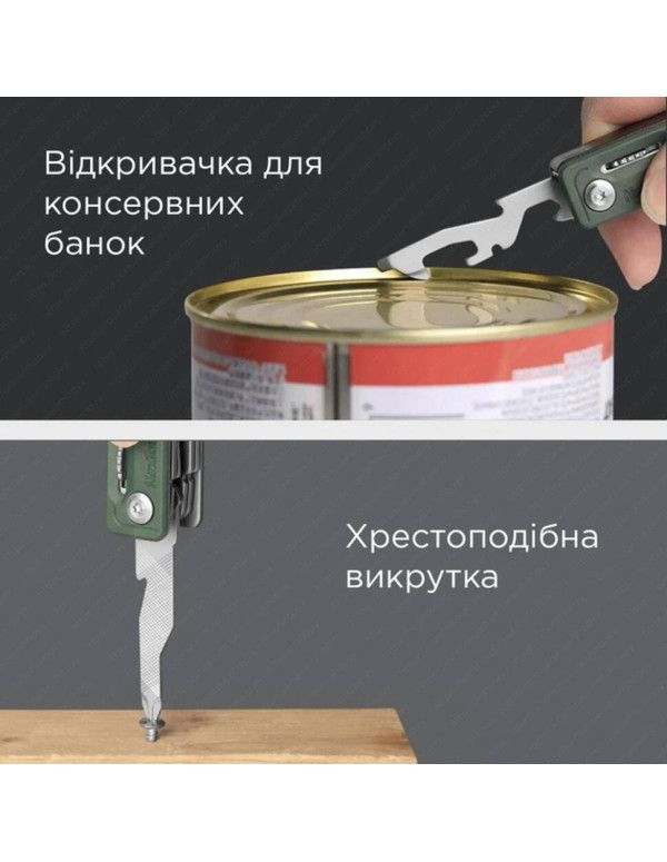 Мультитул NexTool Multi Functional Knife, зелений