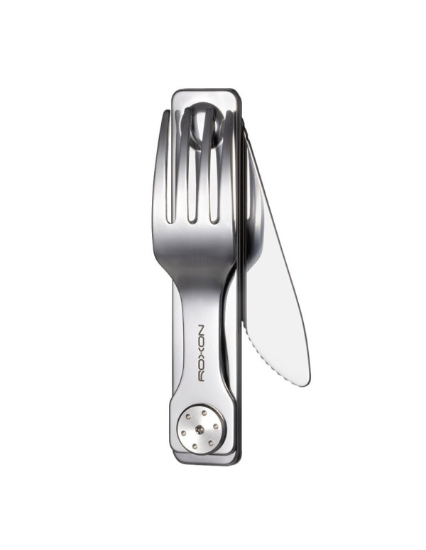 Набір столових приладів Roxon C3 2в1 (ніж, виделка), нержавіюча сталь, магнітне з'єднання