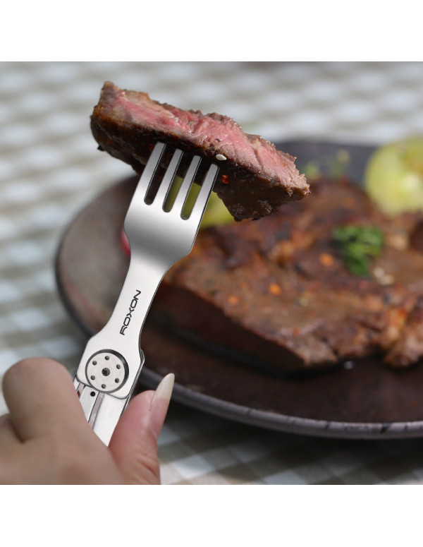 Набір столових приладів Roxon C3 2в1 (ніж, виделка), нержавіюча сталь, магнітне з'єднання