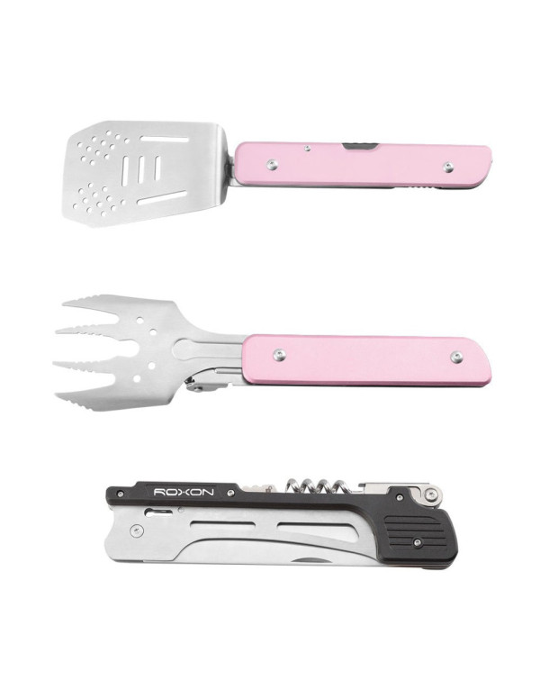 Мультитул для барбекю Roxon S601, рожевий