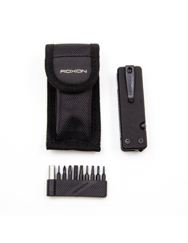 Міні мультитул Roxon KS2E Noir, чорне лезо, чорний