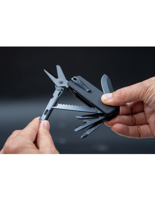 Міні мультитул Roxon KS2E Noir, чорне лезо, чорний