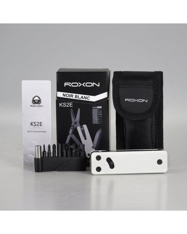 Міні мультитул Roxon KS2E Noir, чорне лезо, білий