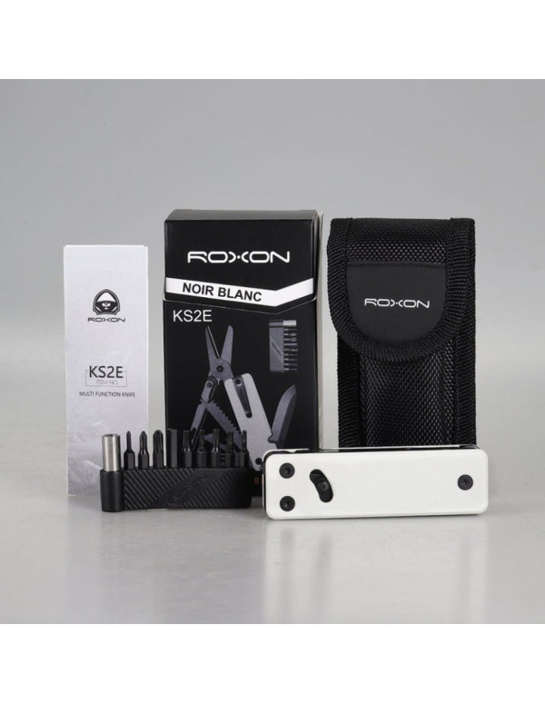 Міні мультитул Roxon KS2E Noir, чорне лезо, білий