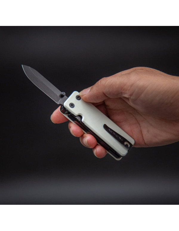 Міні мультитул Roxon KS2E Noir, чорне лезо, білий