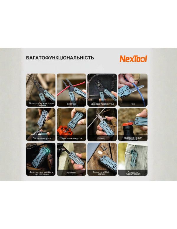 Мультитул NexTool Mini Sailor S11 Pro NE20382A