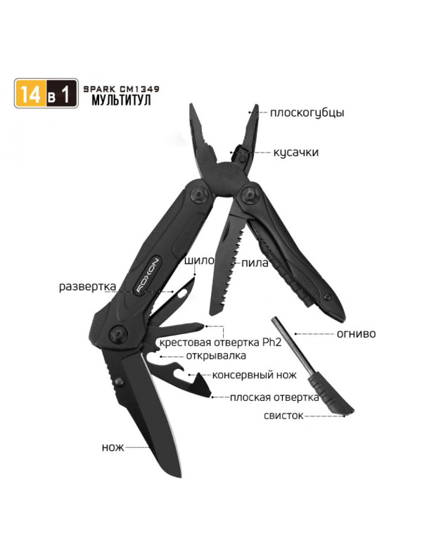 Мультитул Roxon SPARK CM1349