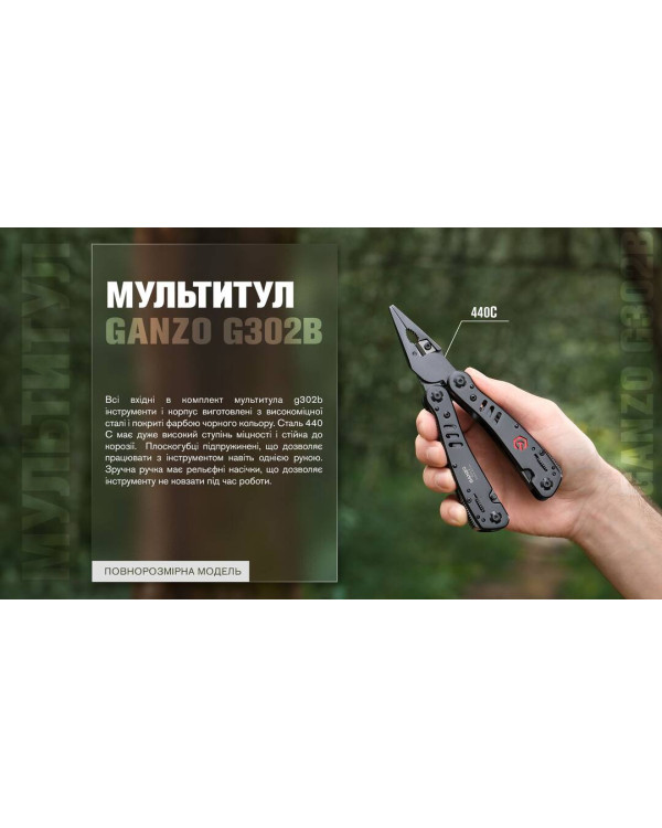 Мультитул Multi Tool Ganzo G302-В