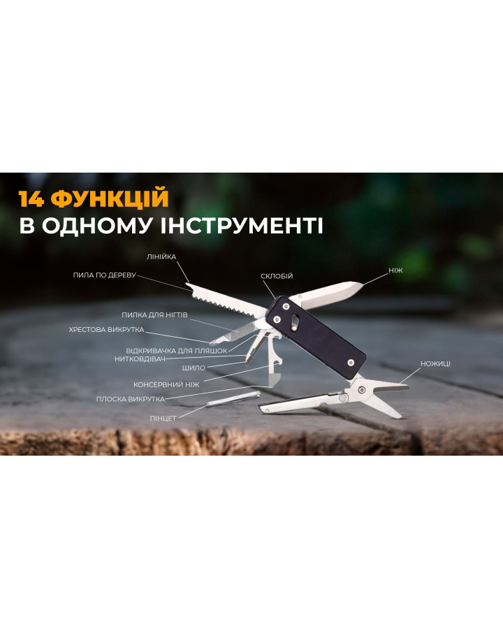 Міні мультитул Roxon KS2, чорний