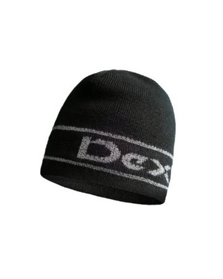 Шапка водонепроникна Dexshell Beanie Reflective Logo чорна з лого S/M 56-58 см