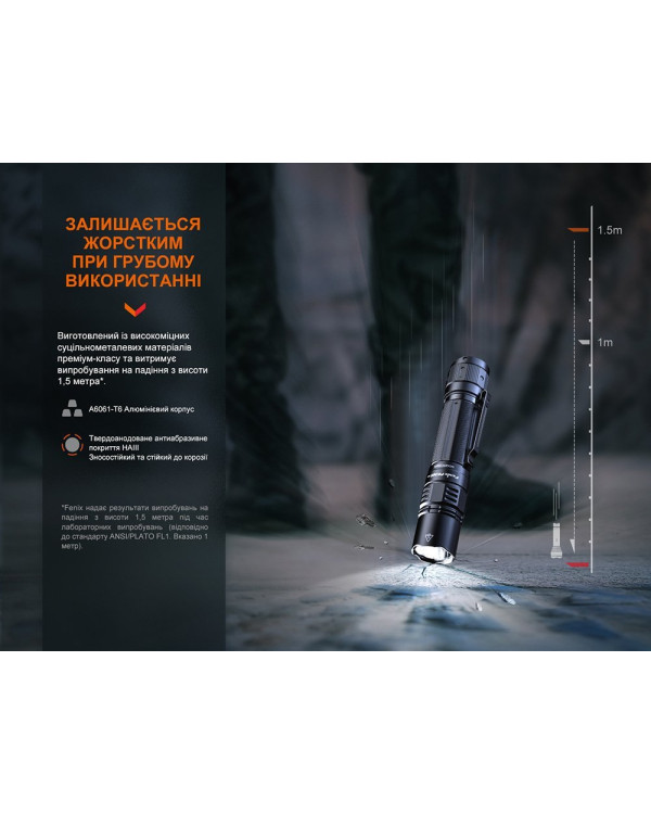 Ліхтар тактичний Fenix PD36R Pro RED