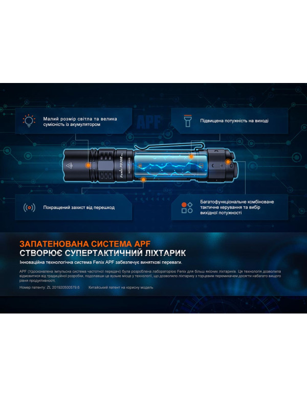 Ліхтар тактичний Fenix PD36R Pro RED