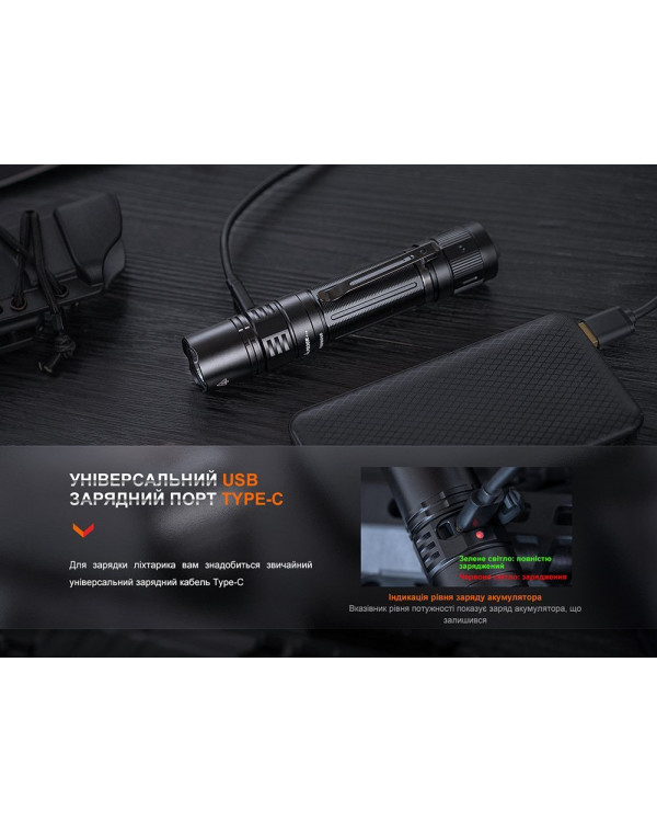 Ліхтар тактичний Fenix PD36R Pro RED