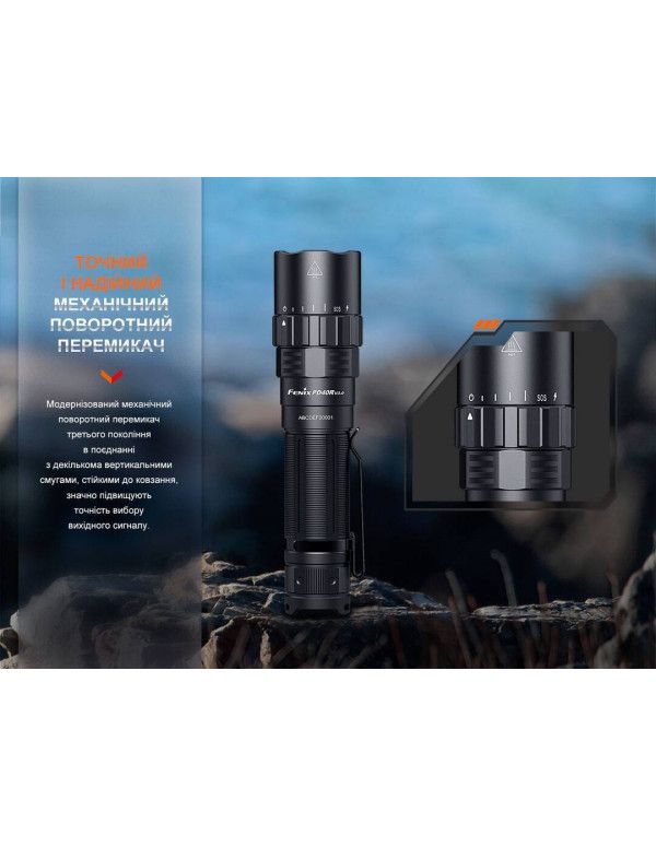 Ліхтар ручний Fenix PD40R V3.0, 3000 lm