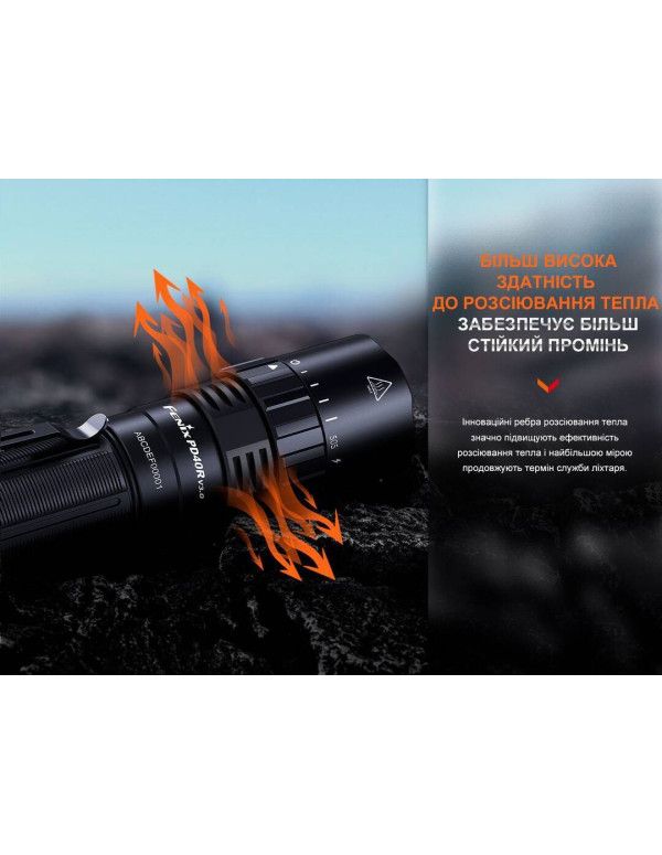 Ліхтар ручний Fenix PD40R V3.0, 3000 lm
