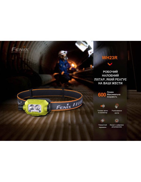 Ліхтар налобний Fenix WH23R з безконтактним датчиком