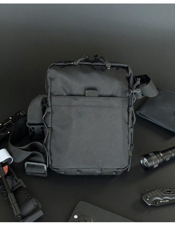 Чоловіча універсальна сумка Flint, чорна