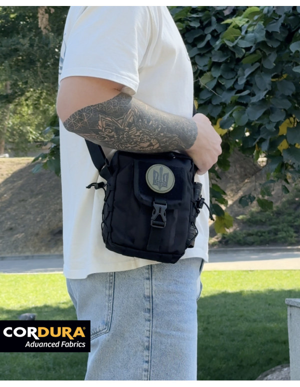 Чоловіча універсальна сумка Flint, чорна