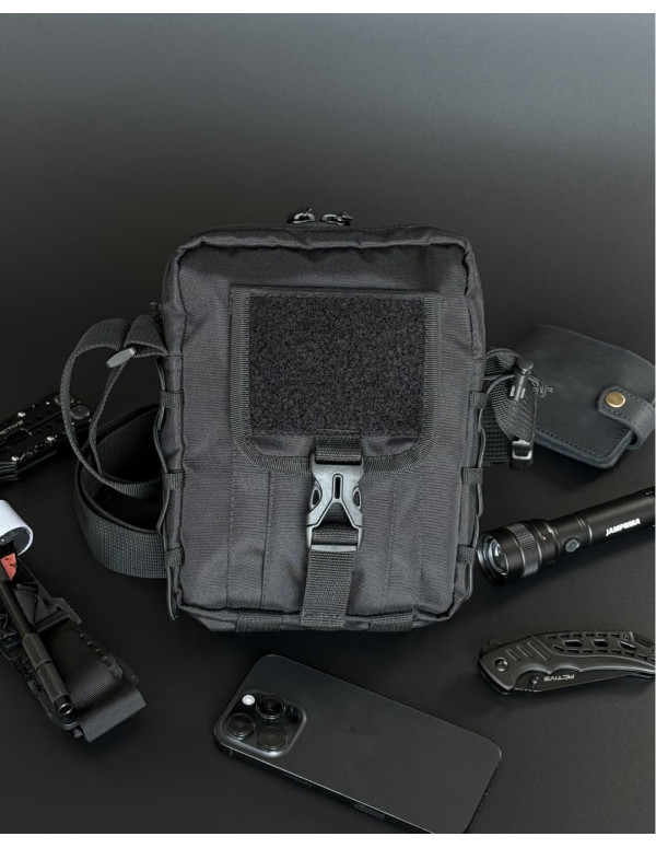 Чоловіча універсальна сумка Flint, чорна