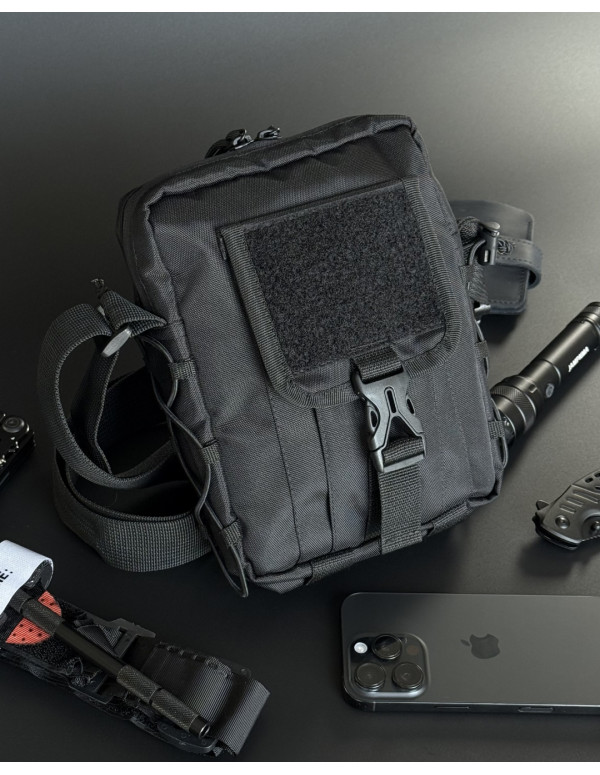 Чоловіча універсальна сумка Flint, чорна