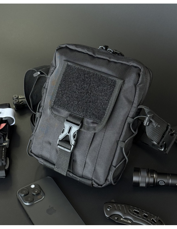 Чоловіча універсальна сумка Flint, чорна