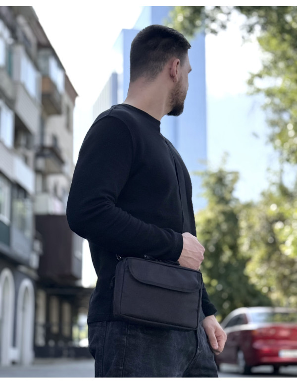 Чоловіча сумка трансформер Grav, чорна