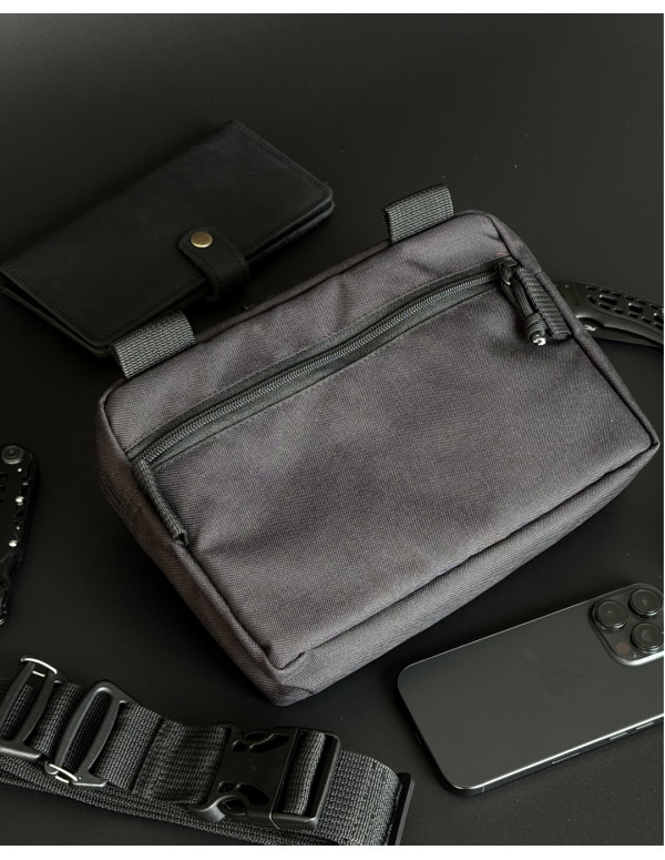 Чоловіча сумка трансформер Grav, чорна