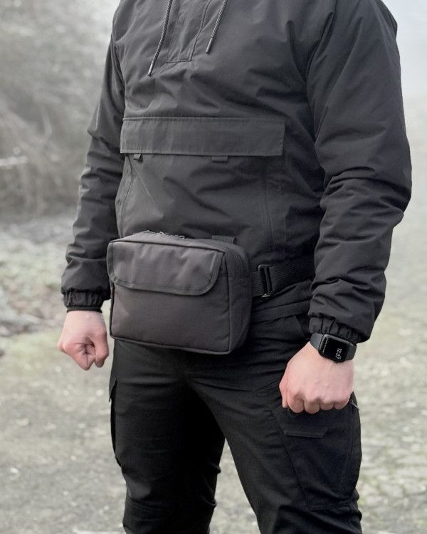 Чоловіча сумка трансформер Grav, чорна