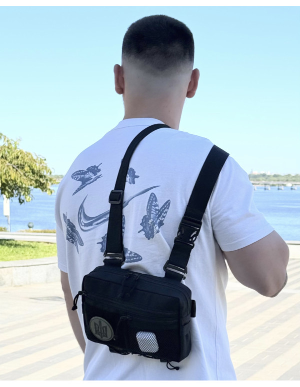 Чоловіча універсальна сумка Grid, чорна