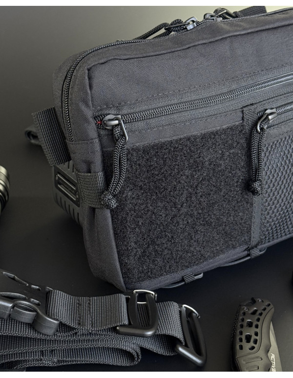 Чоловіча універсальна сумка Grid, чорна