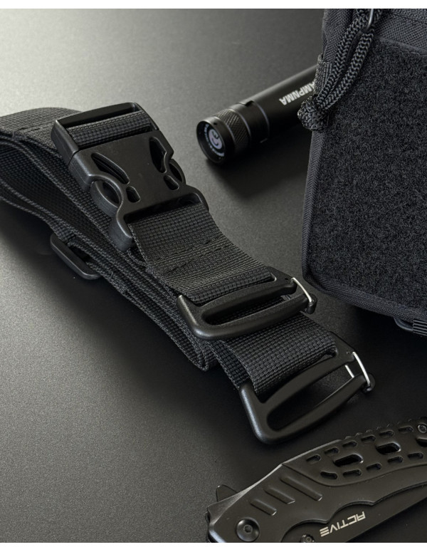 Чоловіча універсальна сумка Grid, чорна