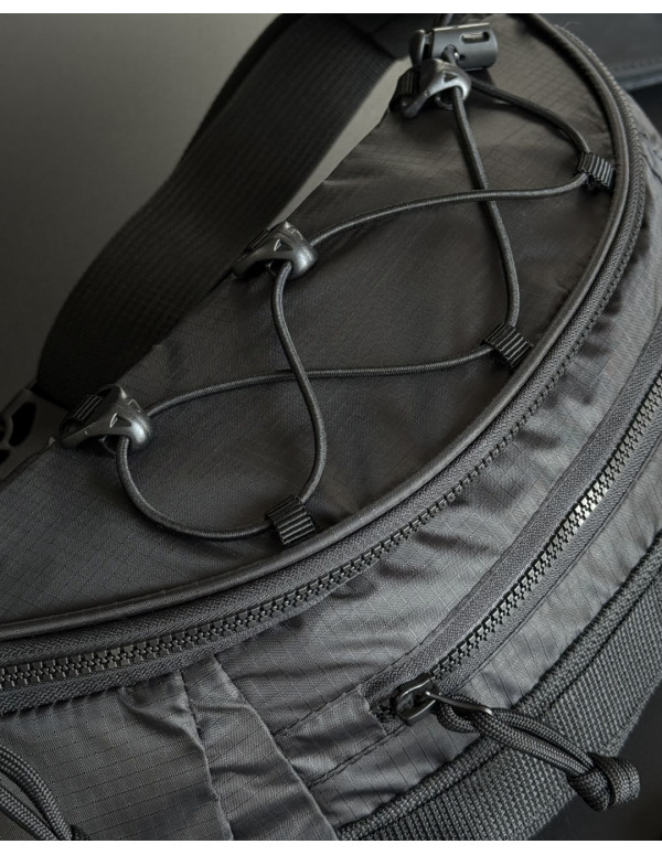 Чоловіча бананка/поясна сумка Hawk, чорна