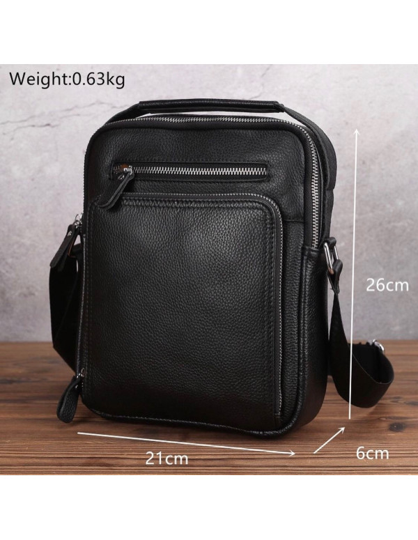 Шкіряна чоловіча сумка-барсетка Imperia, чорна