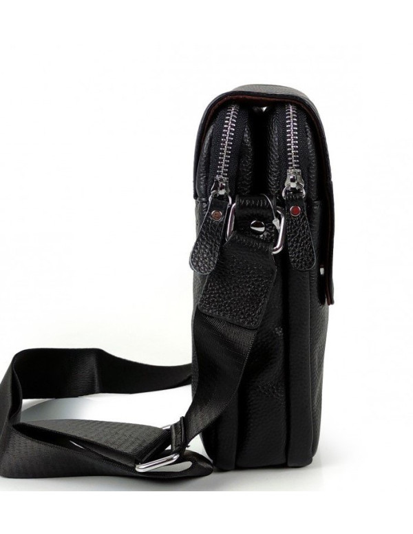 Чоловіча сумка шкіряна планшет Savona, чорна