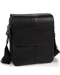 Шкіряна сумка чоловіча 21х24х6, барсетка через плече м'яка, месенджер для гаджетів BEXHILL TD-21334A