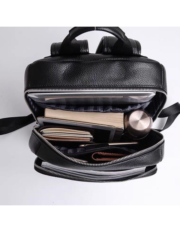 Рюкзак чоловічий шкіряний Amalfi, чорний