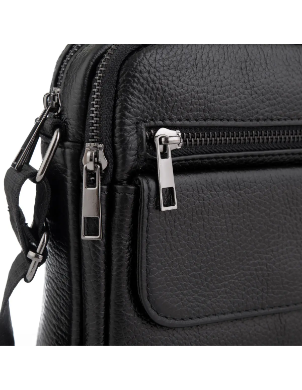 Сумка чоловіча через плече Alba, чорна