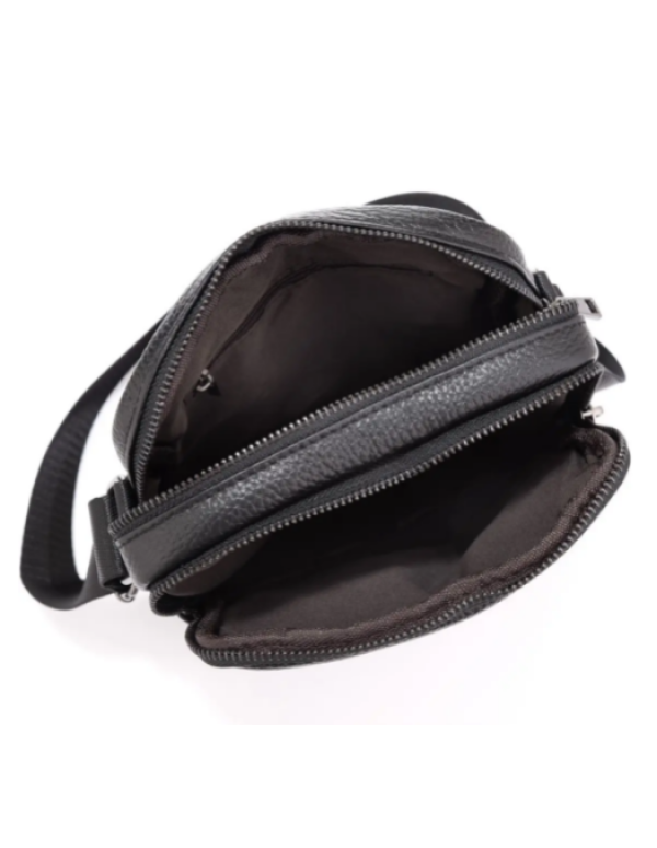 Сумка чоловіча через плече Alba, чорна