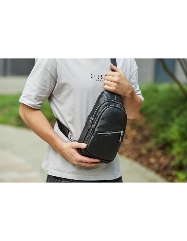 Чоловіча нагрудна сумка рюкзак Bronte, чорна