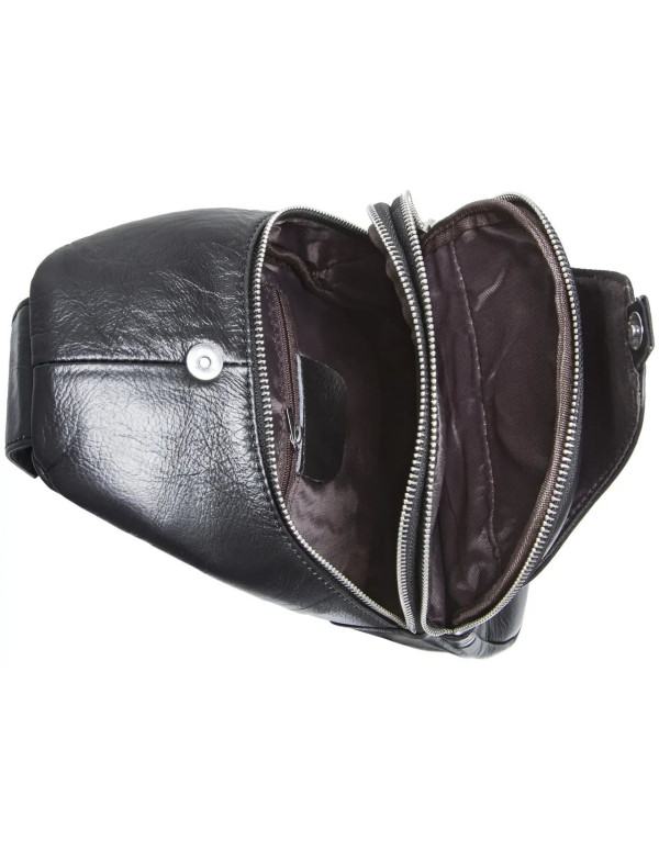 Чоловіча нагрудна сумка рюкзак Bronte, чорна