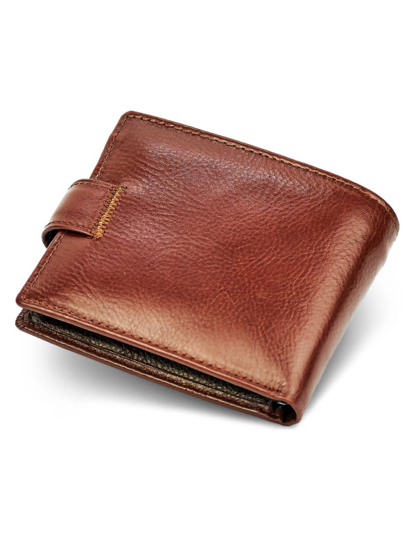 Чоловічий портмоне з натуральної шкіри ST Leather B104 Коричневий