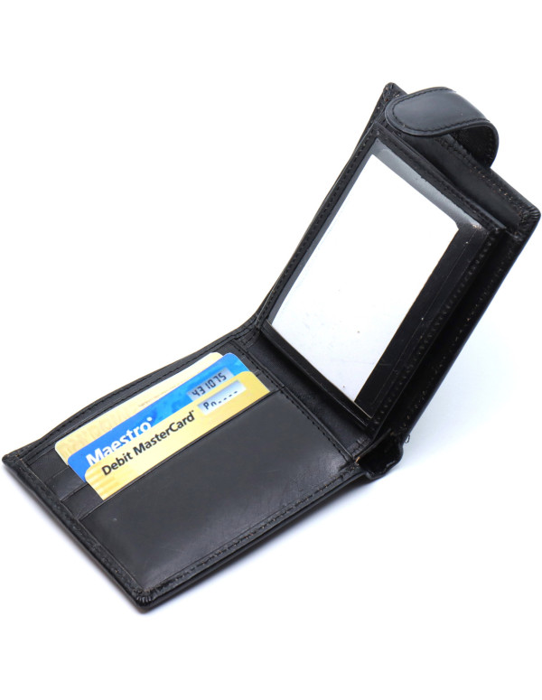 Стильне шкіряне портмоне ST Leather В 103 Чорний