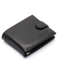 Чорне шкіряне чоловіче портмоне із затискачем для грошей Marco Coverna MC-2006H-1