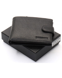 Чорне шкіряне портмоне з відділом для документів Marco Coverna MCBK10-805