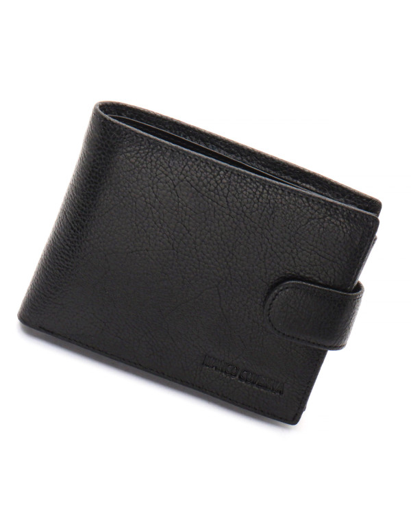 Чорне шкіряне портмоне з відділом для документів Marco Coverna MCBK10-805