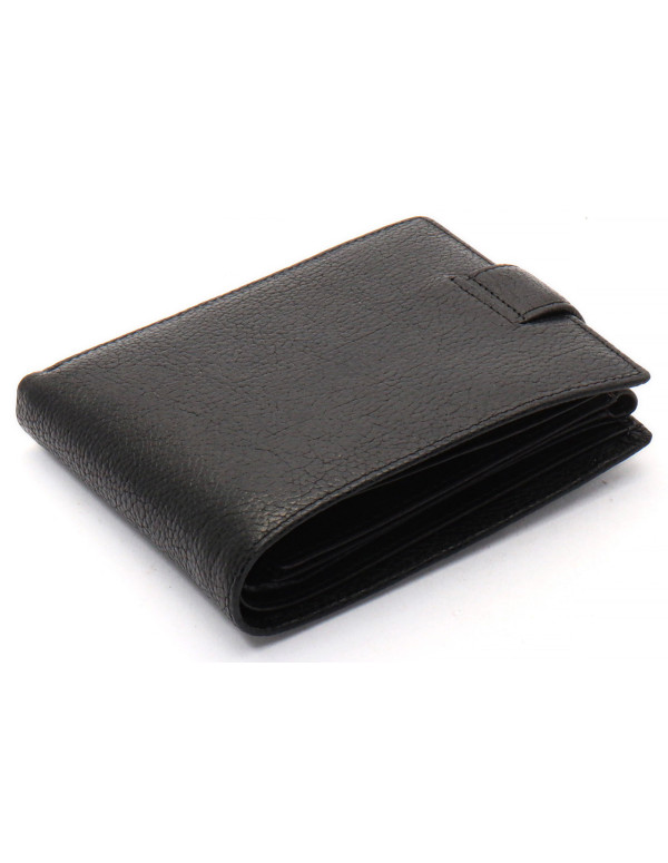 Чорне шкіряне портмоне з відділом для документів Marco Coverna MCBK10-805