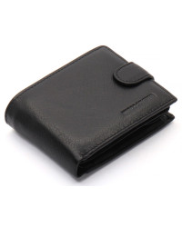 Чорне чоловіче портмоне з натуральної шкіри із візитницею Marco Coverna MC-2057-1