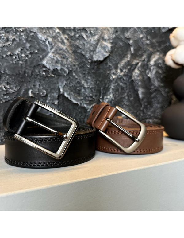 Чоловічий шкіряний ремінь